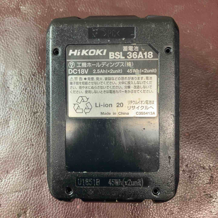 【中古品】 ハイコーキ(HIKOKI ※旧:日立工機) コードレス丸のこ C3605DB(NN) バッテリー1個付属 【東大和店】