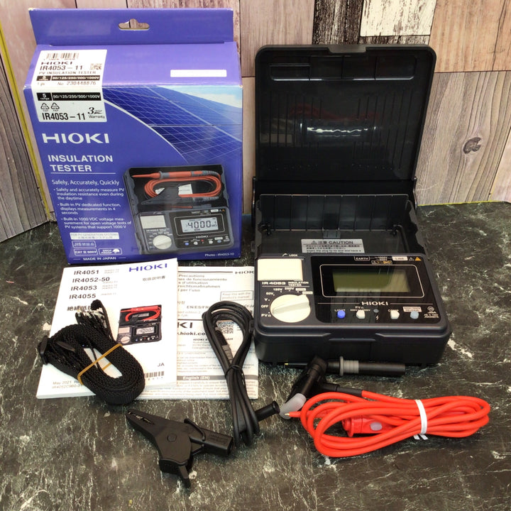 □日置(HIOKI) 太陽光発電システム用絶縁抵抗計 IR4053-11【八潮店】
