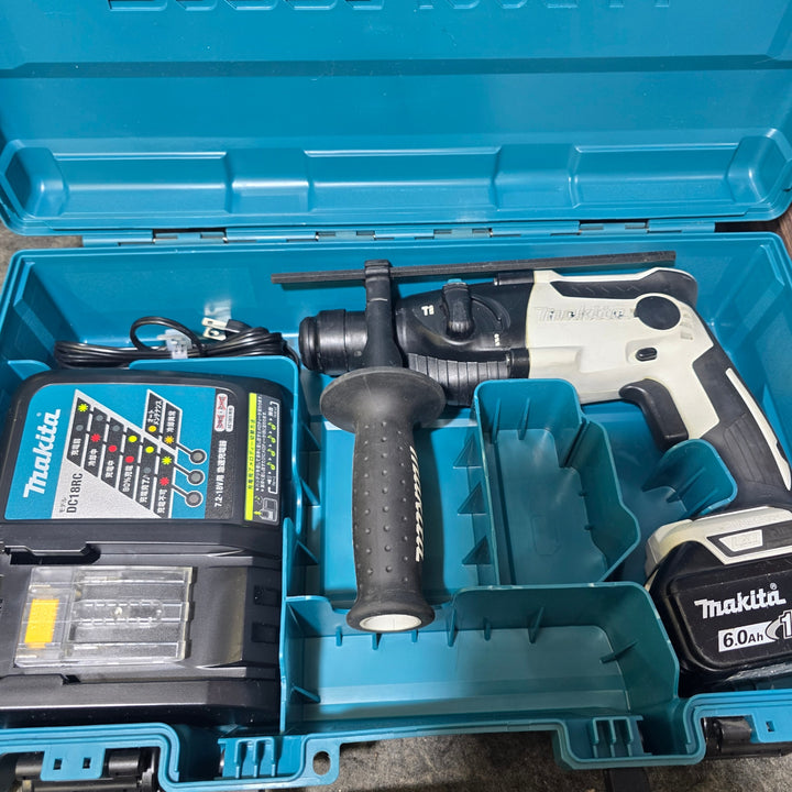 【中古品・18V 6.0Ahバッテリ1個付き！】マキタ(makita) コードレスハンマドリル HR165DRGW ホワイト【桶川店】