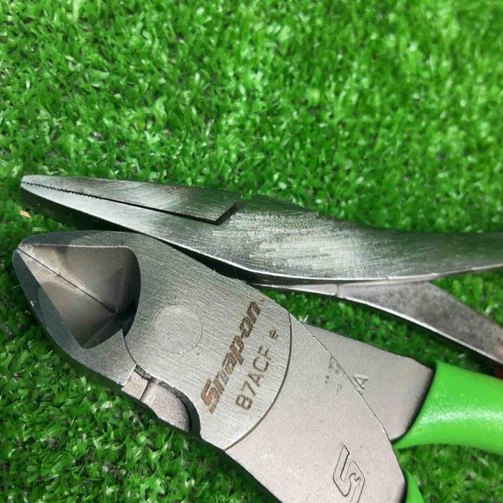 【2点セット】スナップオン(Snap-on) ダックビルプライヤー 61ACP、ベクターエッジニッパー 87ACF【藤沢店】
