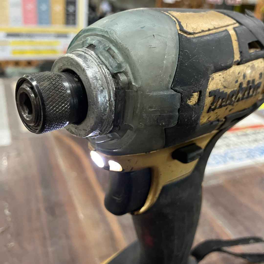 【現状品】◇マキタ(makita) コードレスインパクトドライバー 18V ゴールド TD148DSP1 (TD148DRTX) 100周年 保証なし【川口店】