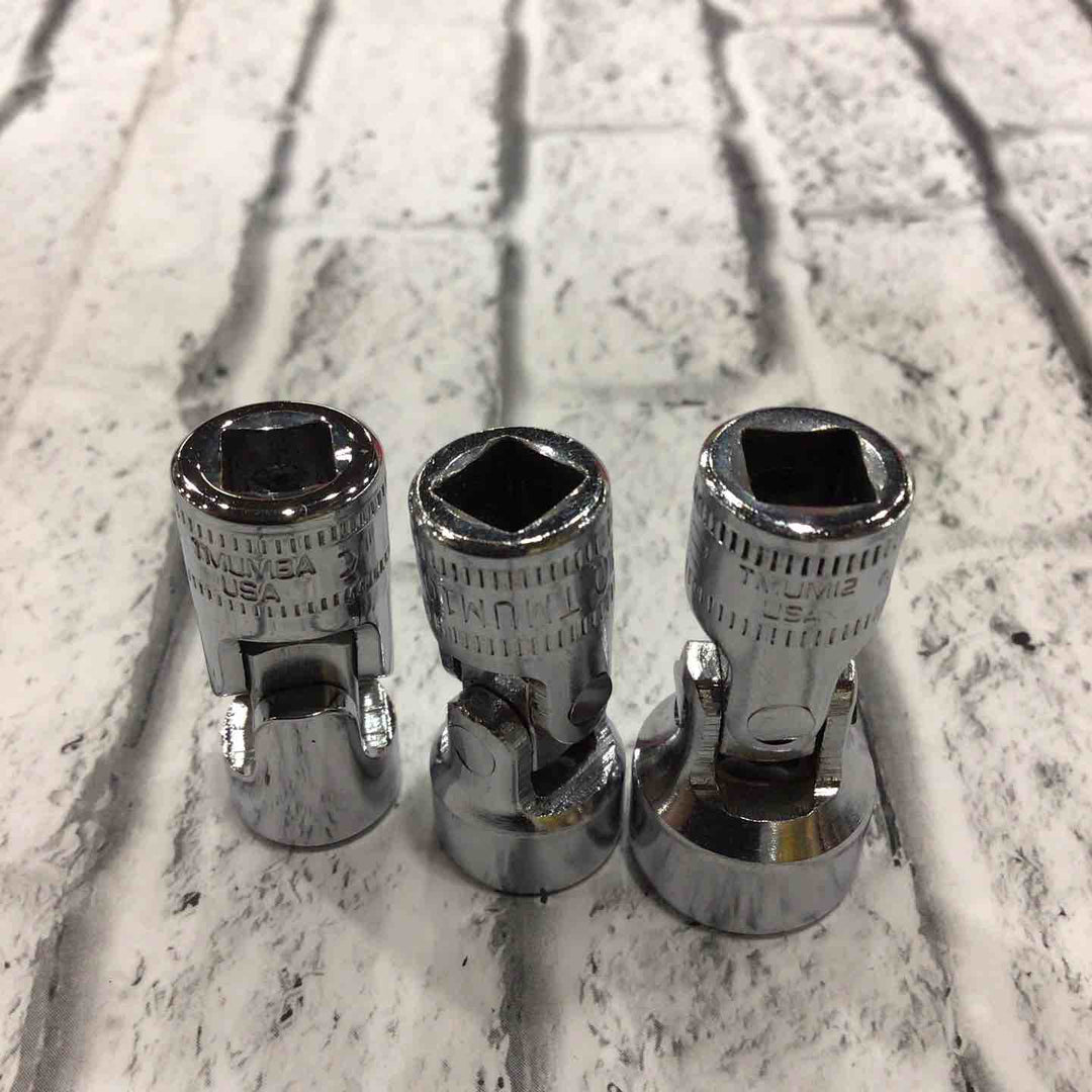 スナップオン(Snap-on) 1/4ユニバーサルソケット3点セット TMUMシリーズ 新・旧ロゴ混ざり 【川口店】