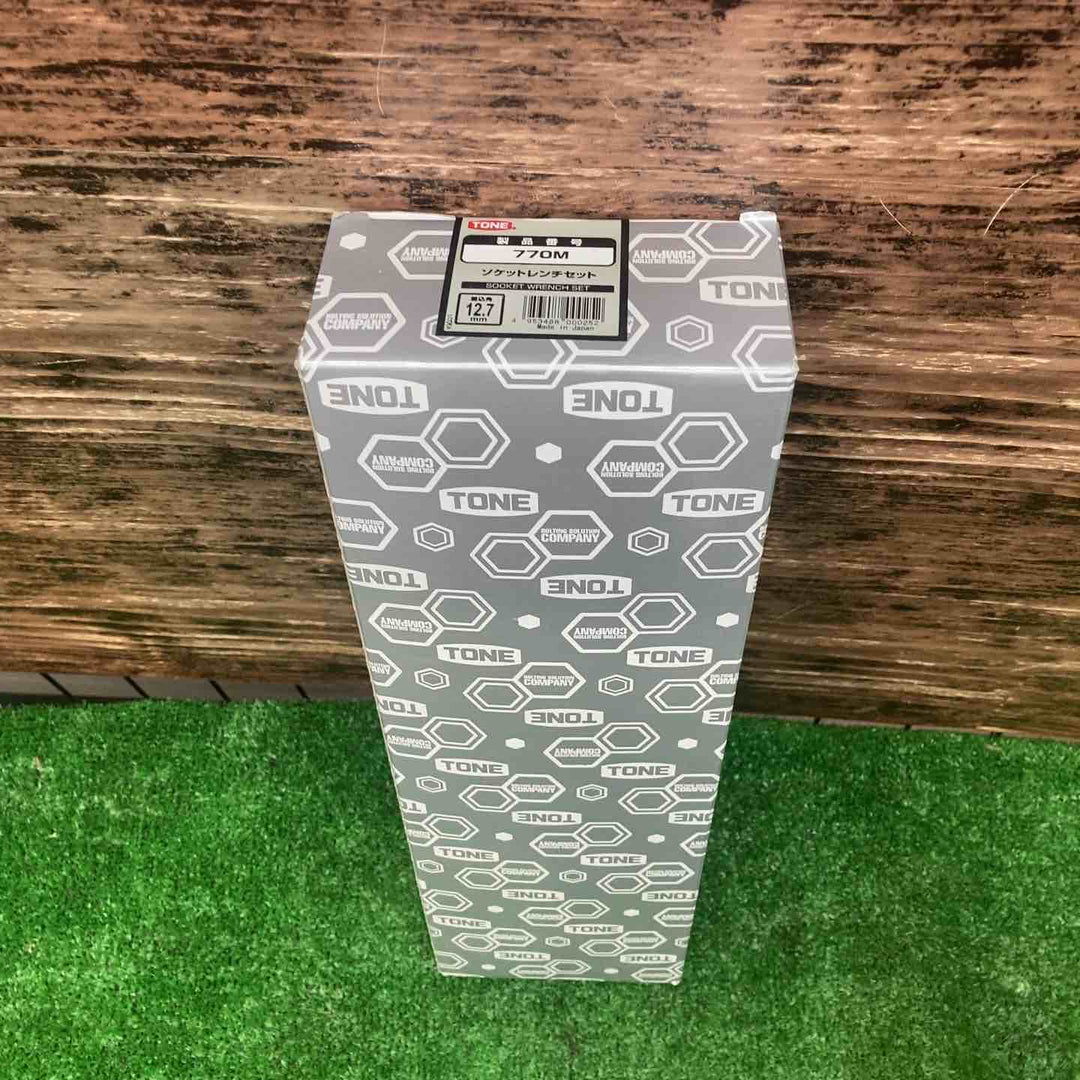 ◇トネ(TONE) ソケットレンチセット 差込角12.7mm(1/2") 770M 内容16点 シルバー【川越店】