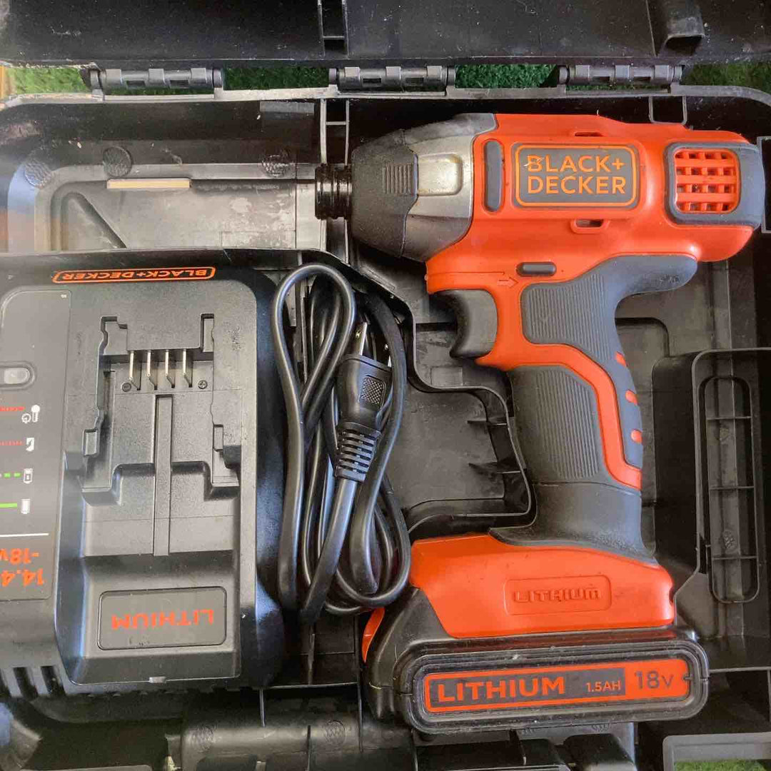 ブラックアンドデッカー(BLACK+DECKER) 18Vインパクトドライバー・ドリルドライバー　BPCI18とBDCDD186K　【町田店】