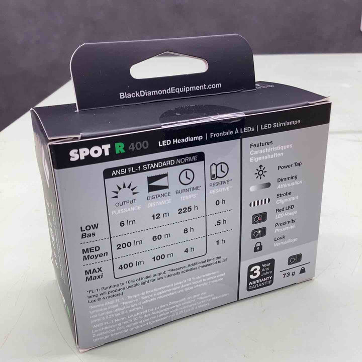 Black Diamond スポット400-R グラファイト【越谷店】