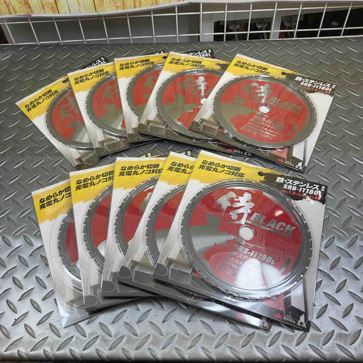 高儀 侍BLACK モトユキ 鉄・ステンレス用 180mmチップソー SRB-IT180L 10枚セット【川崎店】