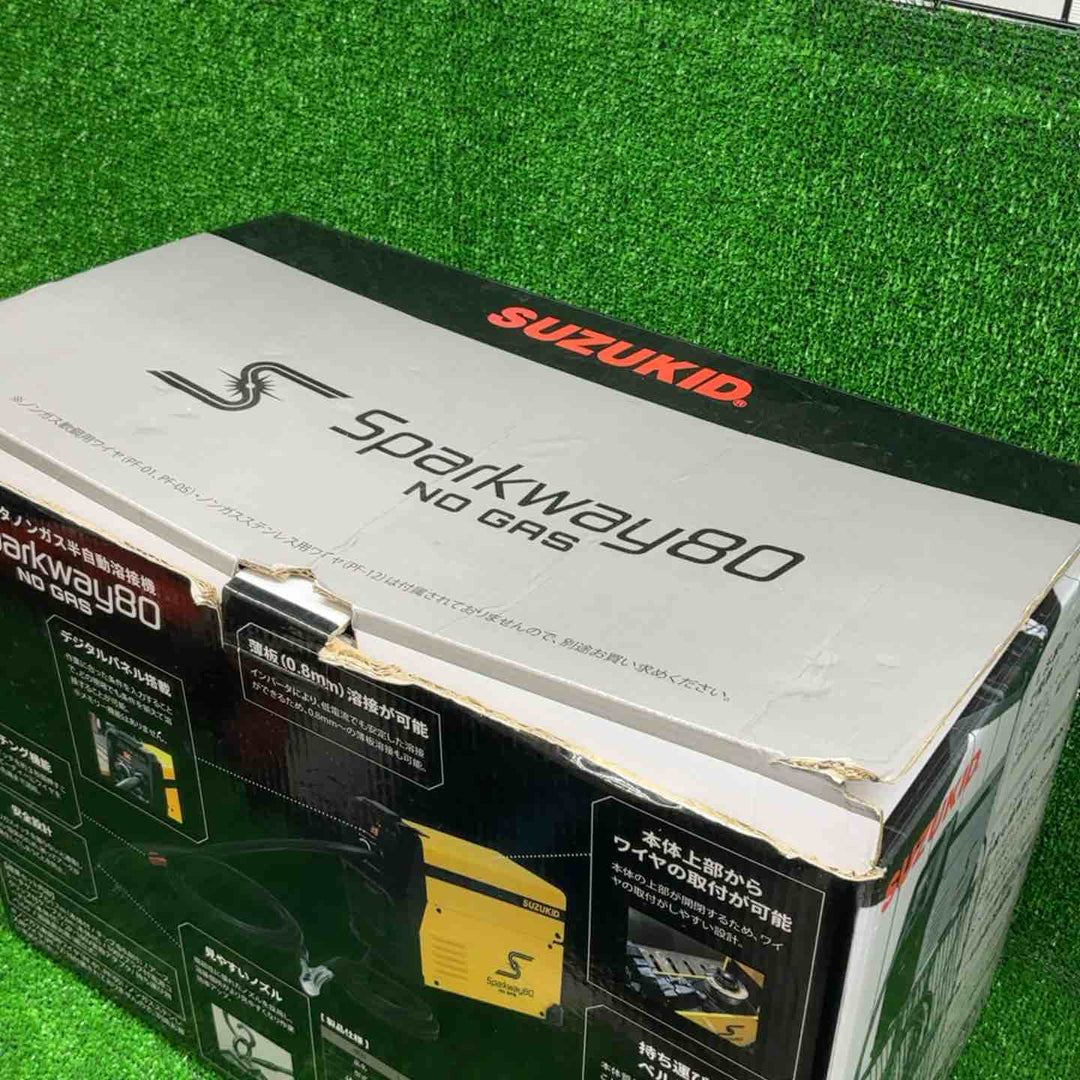 スズキッド(SUZUKID) インバータ式100Vノンガス半自動溶接機 SSW-80 Sparkway80 スパークウェイ80【藤沢店】