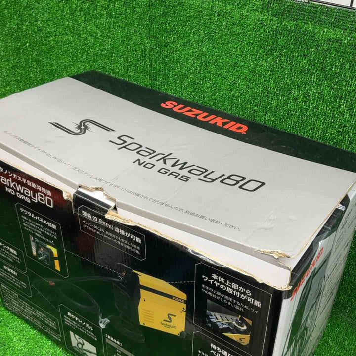 スズキッド(SUZUKID) インバータ式100Vノンガス半自動溶接機 SSW-80 Sparkway80 スパークウェイ80【藤沢店】