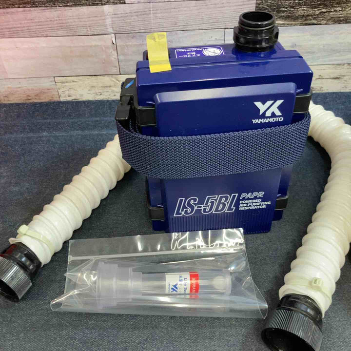【未使用品】◇YAMAMOTO 電動ファン付呼吸用保護具 LS-355;H1SNZ ヘルメットタイプ(高所作業用)【八潮店】