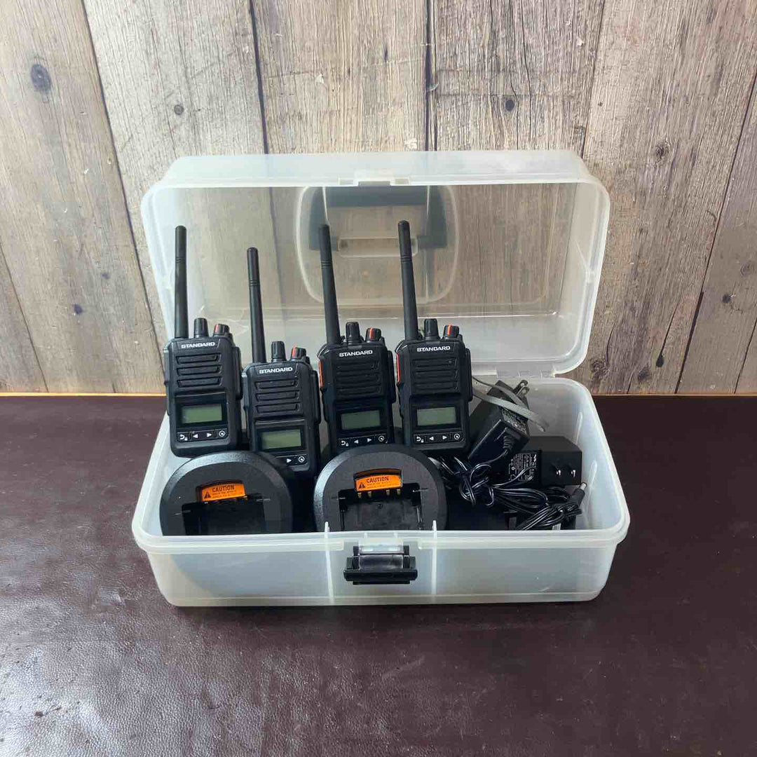 【中古品】5Wハイパワーデジタルトランシーバー VXD30 4台セット 増波対応 82ch 350MHz帯 IP67防塵・防水【東大和店】