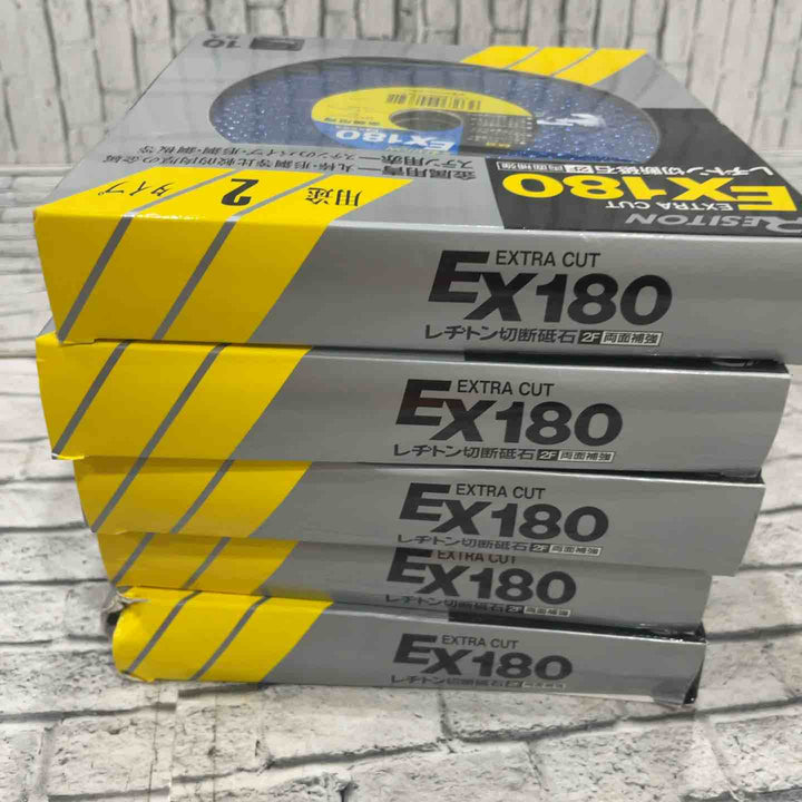 【未使用品】レジトン 切断砥石 EX EXTRA CUT 180mm 金属用 1箱10枚入り×5箱セット ※箱傷みあり【川口店】