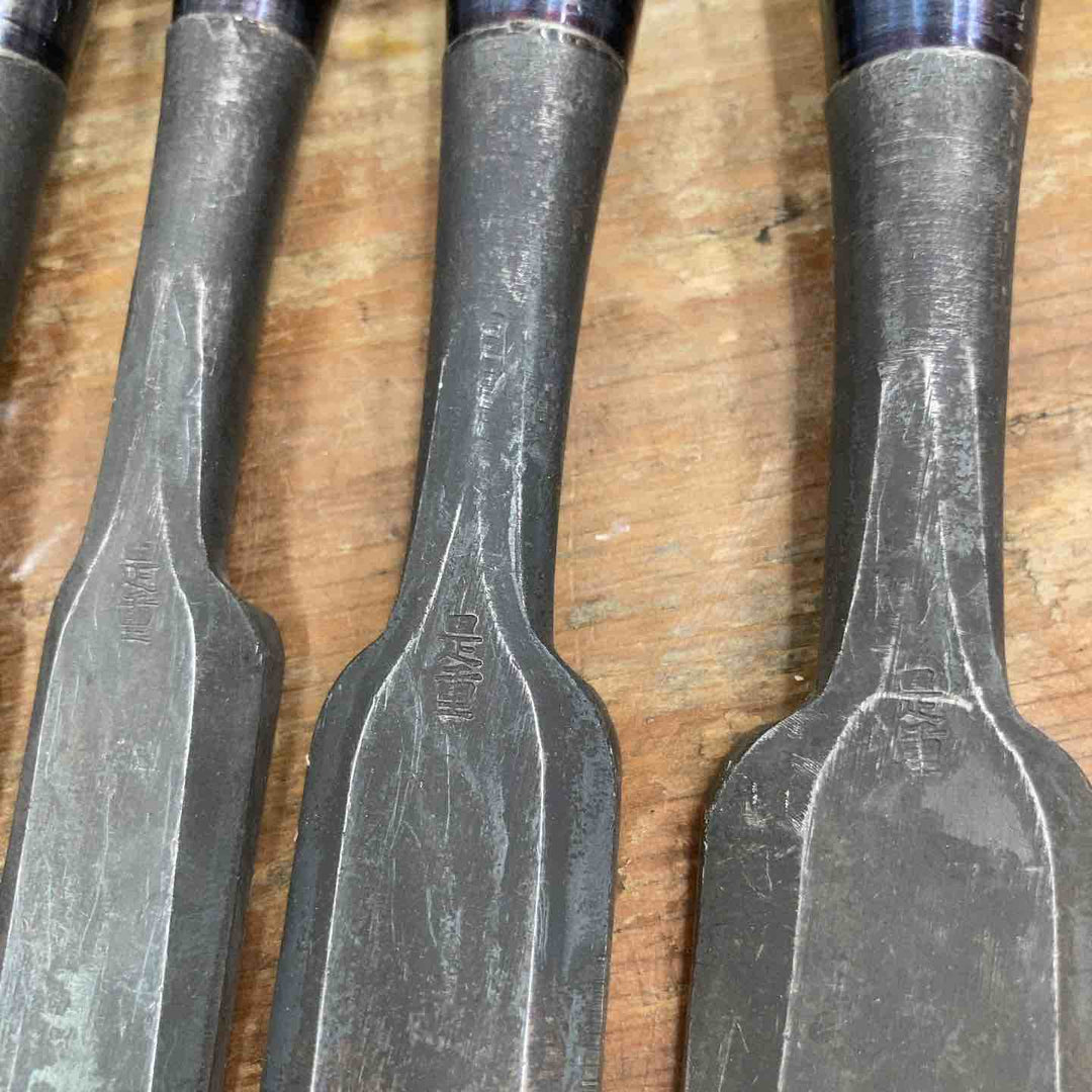 【中古品】　「是重」銘 鑿 5本組 のみ 和工具 大工道具【柏店】