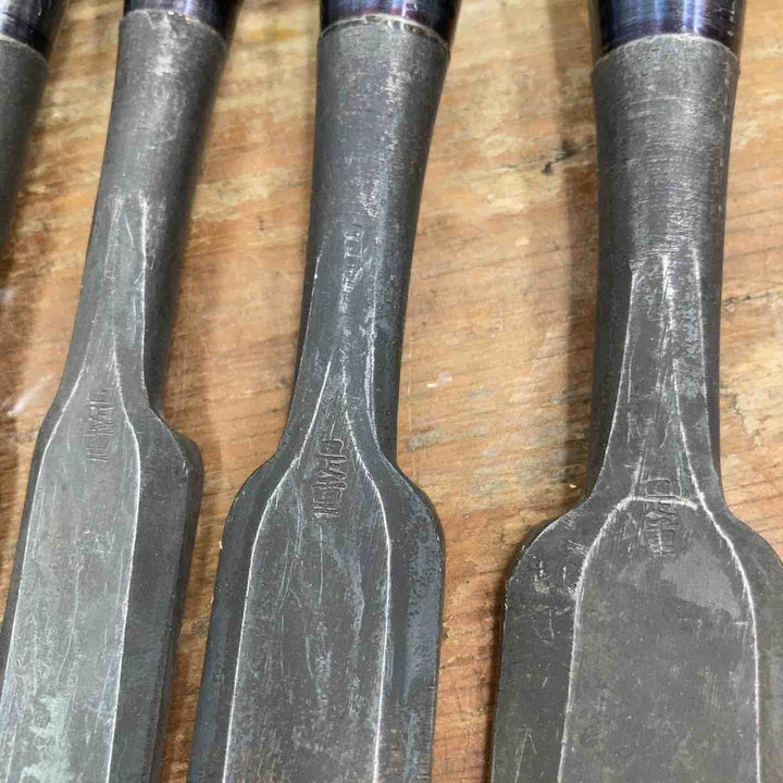 【中古品】　「是重」銘 鑿 5本組 のみ 和工具 大工道具【柏店】