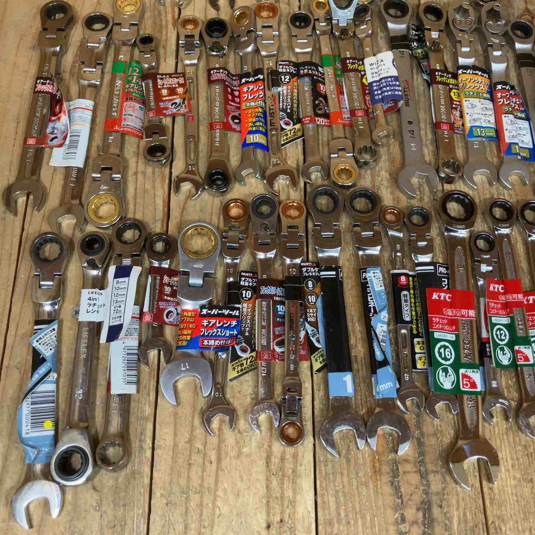まとめ売り特価！【未使用品】ギアレンチ まとめ売り KTC スーパーツール TONE等 サイズ複数 100個セット！【所沢店】