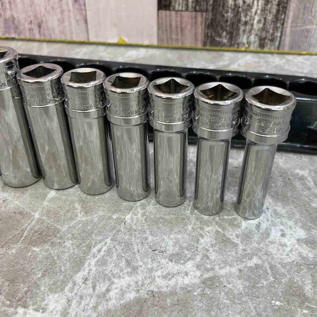 【中古品】snap-on/スナップオン　セミディープソケット　12ピースセット　3/8　PAKTY241【八潮店】