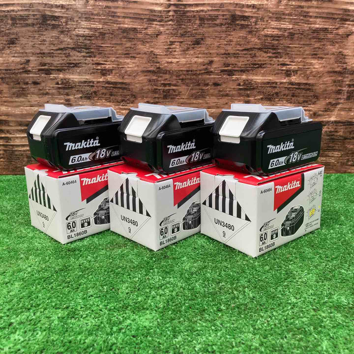 マキタ(makita) リチウムイオンバッテリー 18V/6.0Ah BL1860B 3個セット【川越店】