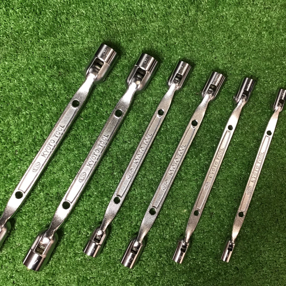 【中古品】KTC(京都機械工具)フレックスヘッドソケット 6本セット 19-8㎜【岩槻店】