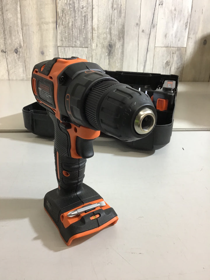 ブラックアンドデッカー(BLACK+DECKER) 18Vリチウム コードレス・ドリルドライバー BDCDD186K【戸田店】