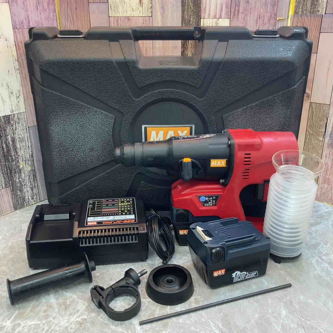 【中古品】◇マックス MAX  コードレスハンマドリル PJ-R265-B2C バッテリー2個付【八潮店】