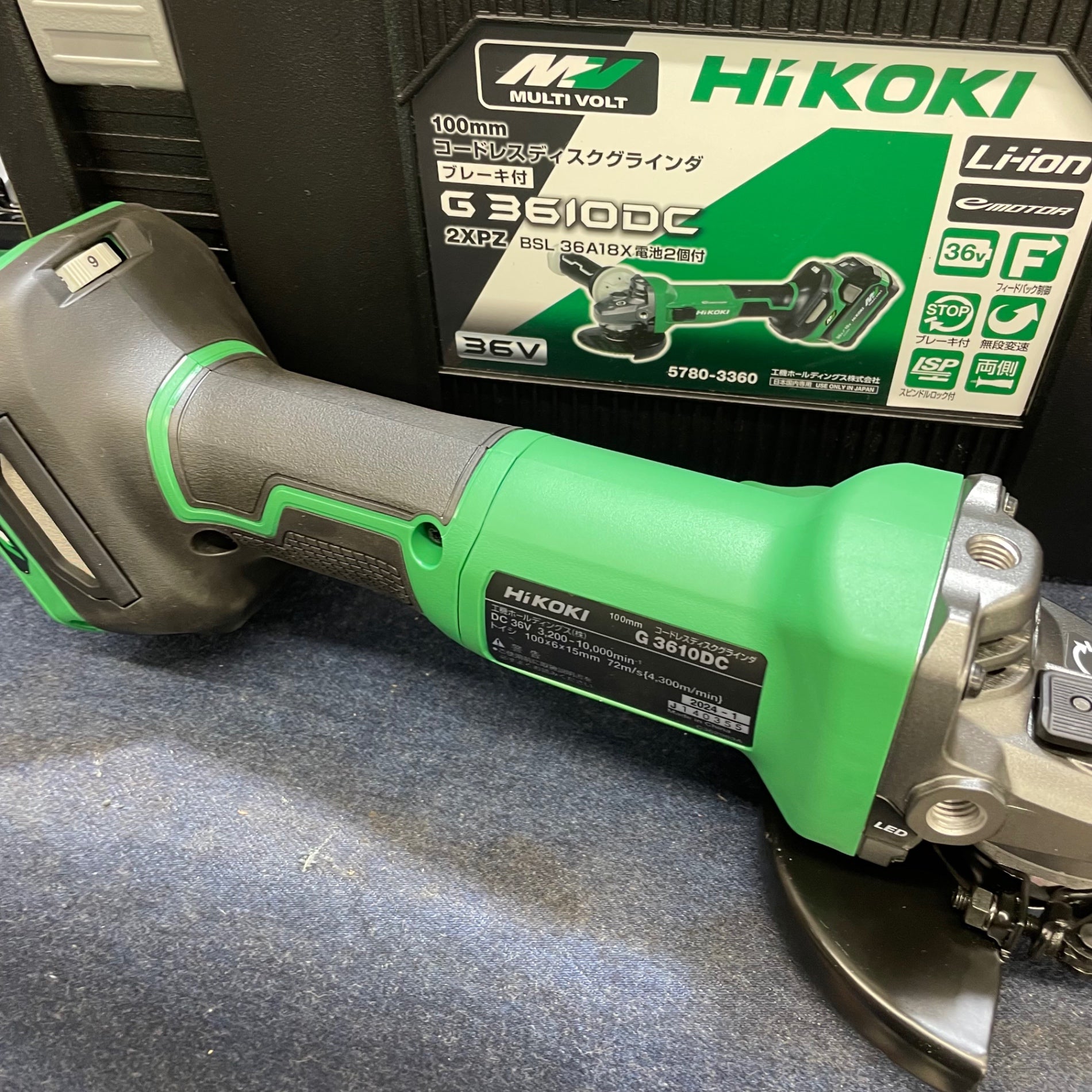 HITACHI コードレスグラインダー ハイコーキ(日立工機) G3618DA マルチボルト コードレスディスク
