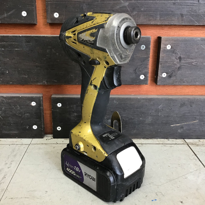 【現状品】 リョービ/RYOBI コードレスインパクトドライバー BID-10XR_ゴールド 【鴻巣店】