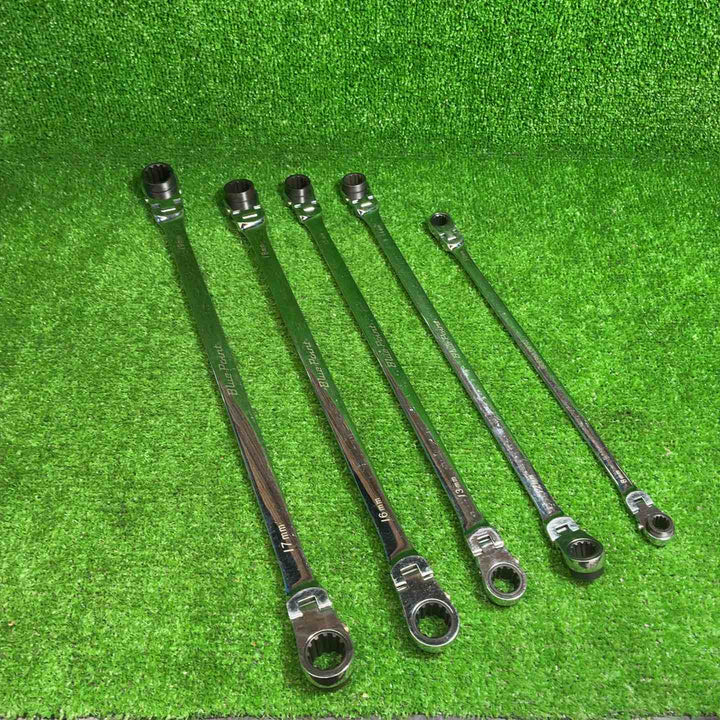 BluePoint ブルーポイント ロングフレックスラチェットレンチ BOERMLD810J、1214、1315、1618，1719５本セット【藤沢店】