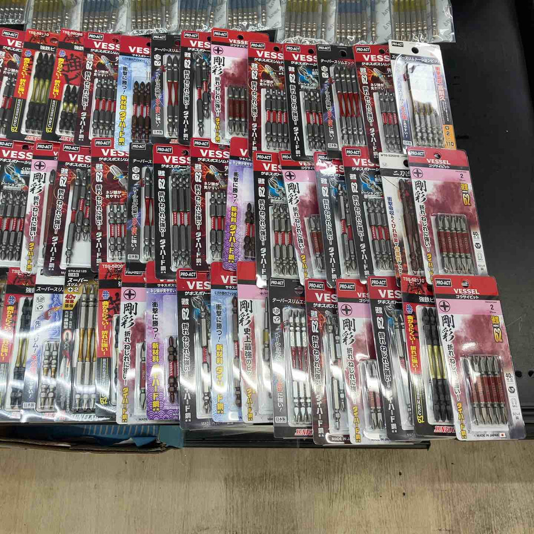 まとめ売り103点 6角ビット10本入り(8個)7本入り(マグネットホルダ付き8点) 5本入り(87個) ANEX 龍靭 VESSEL等【川越店】