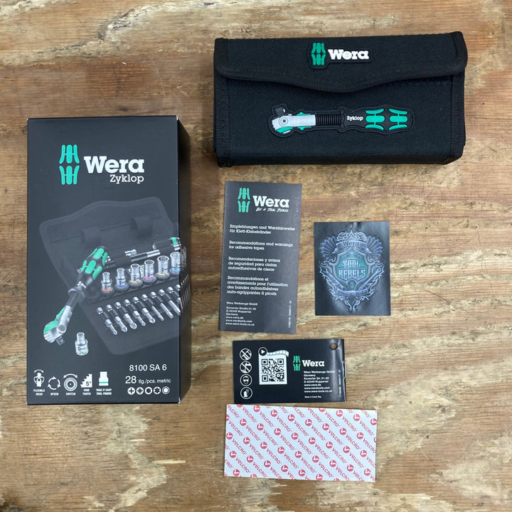 Wera Zyklop 8100 SA 6 サイクロップスピードラチェット 1/4" セット【柏店】