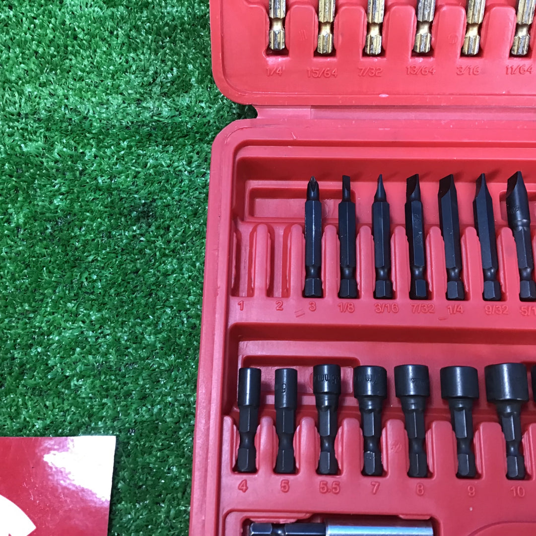 【中古品】マックツール(MACTOOLS)52Pc. 1/4 ヘックス クイックコネクトチタンコートドリルビット/ドライバーセット 欠品あり【岩槻店】