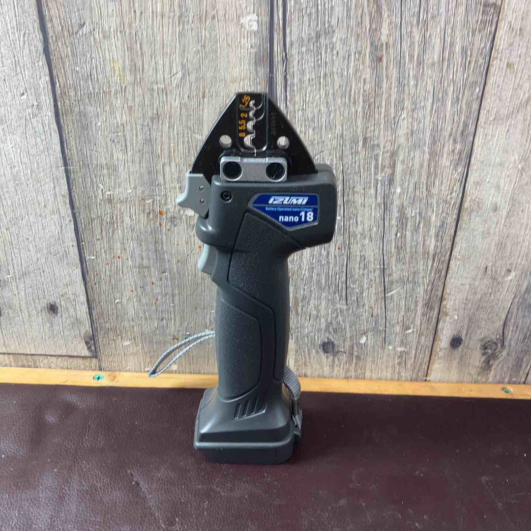 【中古美品】 泉精器(IZUMI) コードレス圧着機 nano18 バッテリー・充電器・ケース付【東大和店】