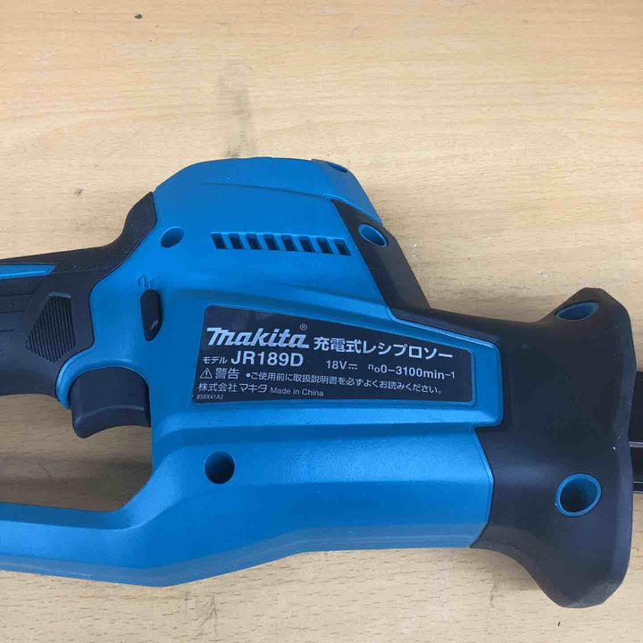 マキタ(makita) コードレスレシプロソー JR189DZ 軽量 コンパクト ハイパワー ブラシレス 金属管 木材 高速切断 解体作業 配管切断 枝 釘 DIY【越谷店】