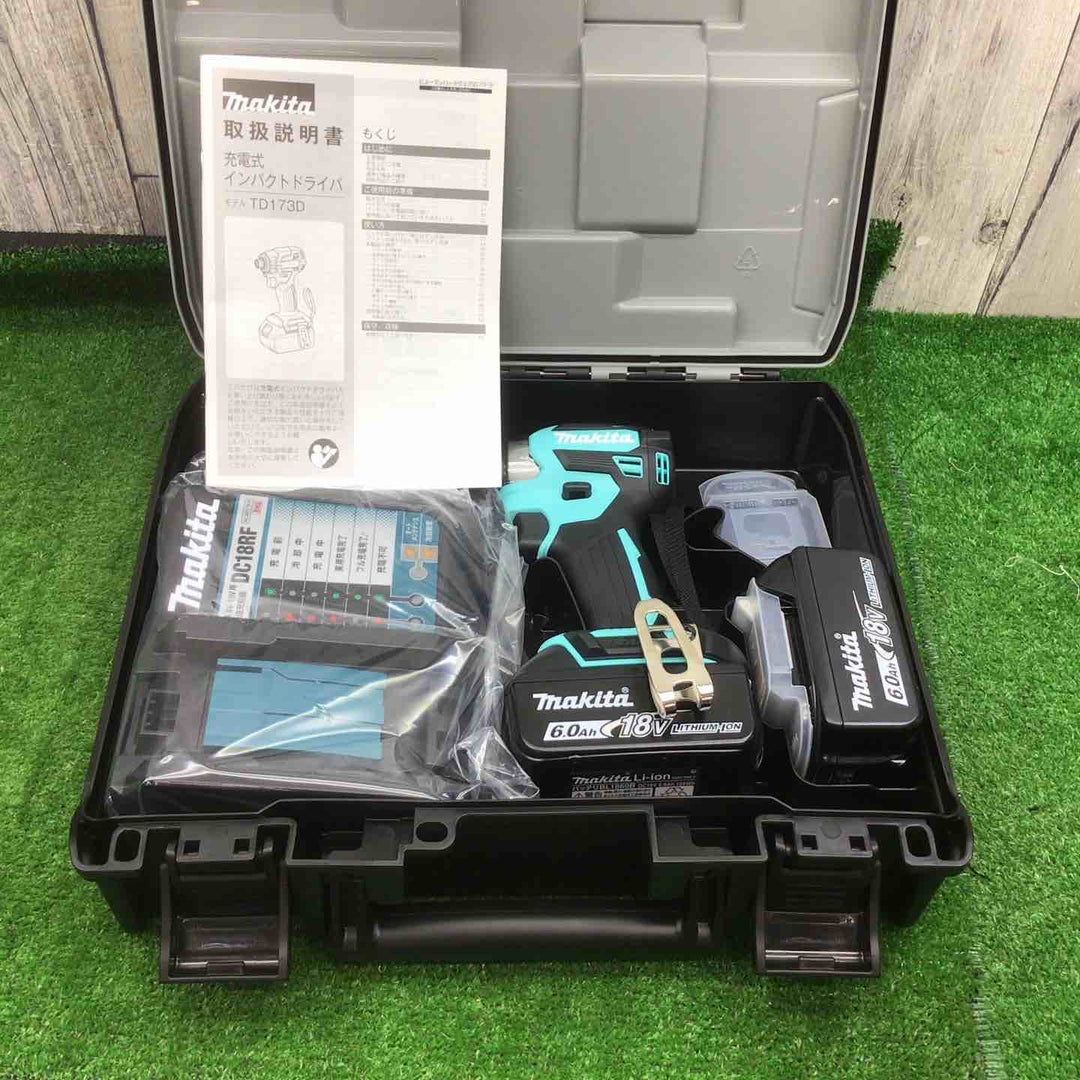 ★マキタ(makita) 18Vコードレスインパクトドライバ TD173DGXTB ターコイズブルー【富山店】◆SC