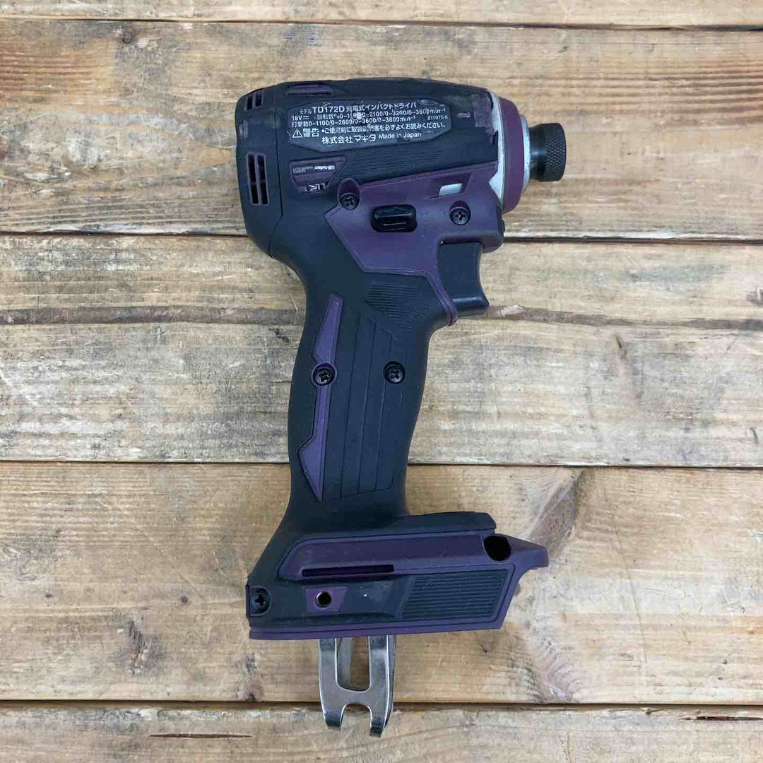 【中古品】 マキタ(makita) 18V コードレスインパクトドライバー TD172DGXAP フルセット パープル 【東大和店】