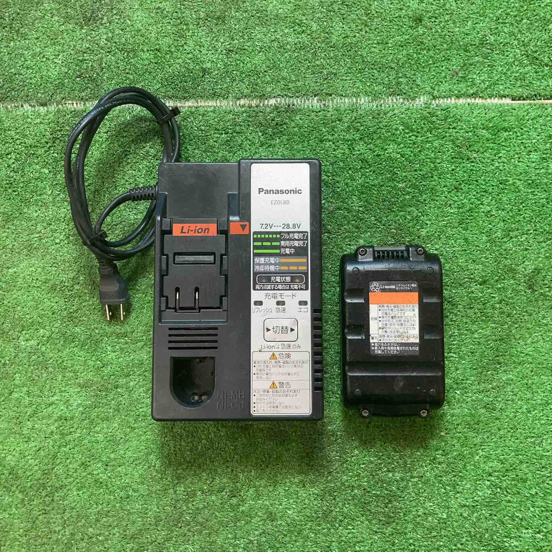 【中古品】パナソニック 充電スティッククリーナーEZ37A3デュアル(14.4V/18V対応)45W(18V使用時) EZ37A3LJ1F-W【岩槻店】