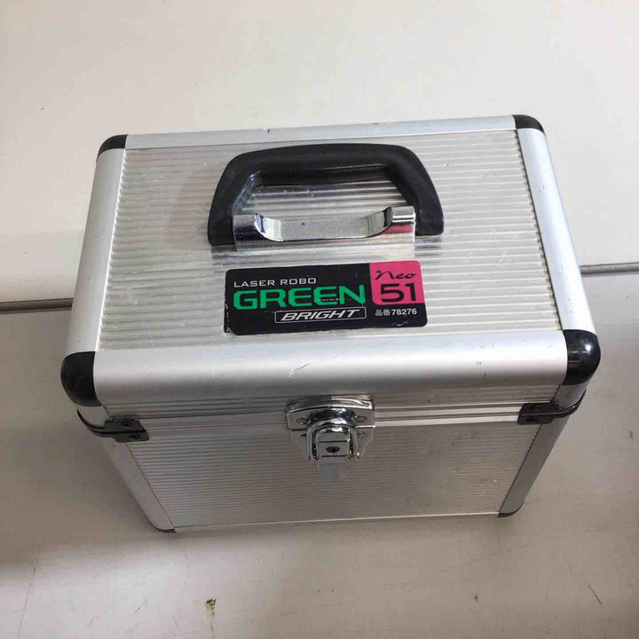 ◇シンワ測定 グリーンレーザー墨出し器 Neo51 BRIGHT No.78276  縦 横 大矩 通り芯×2 地墨 レーザーロボ ネオ ブライト【戸田店】