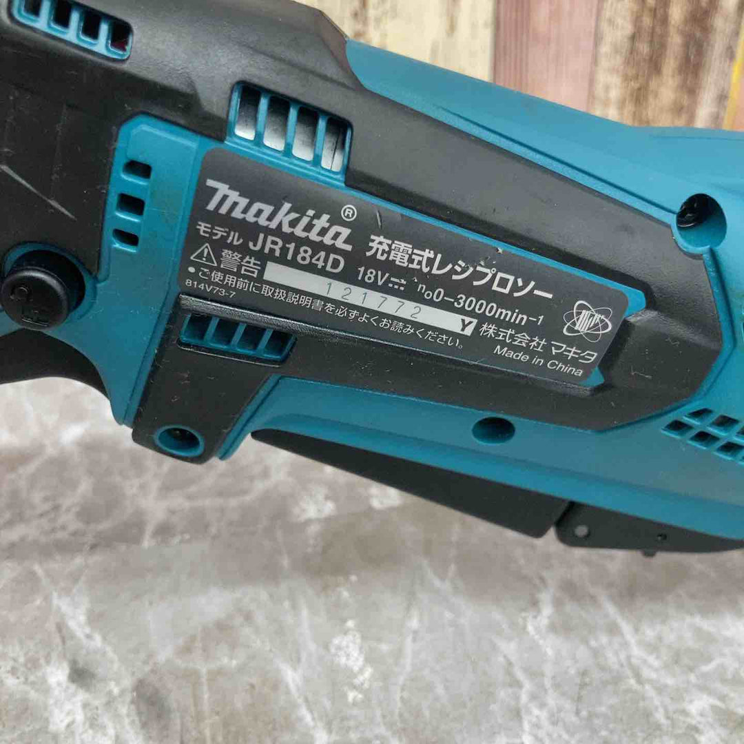 ★マキタ(makita) コードレスレシプロソー JR184DRF【八潮店】