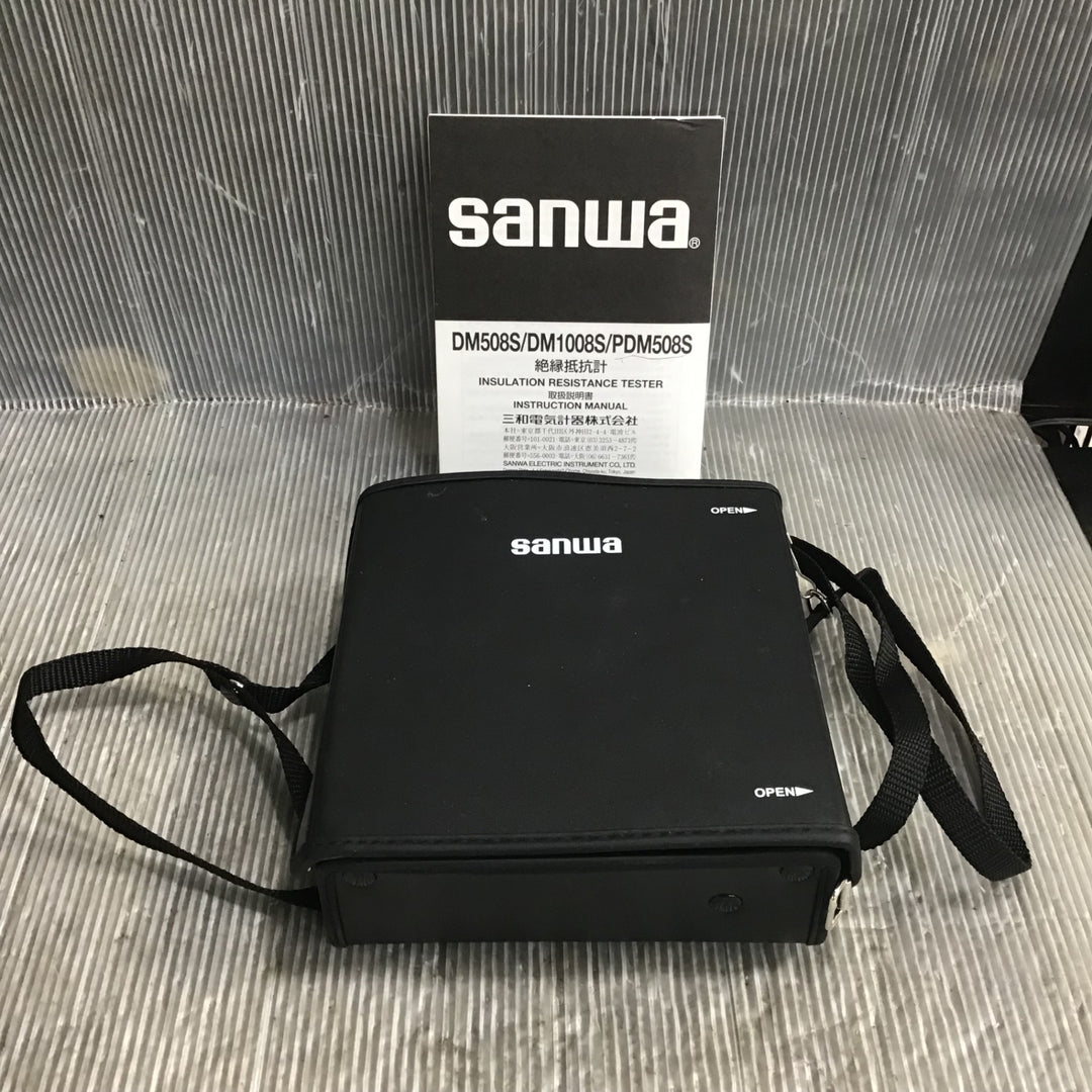 〇SANWA/サンワ アナログ絶縁抵抗計 500V PDM508S【草加店】
