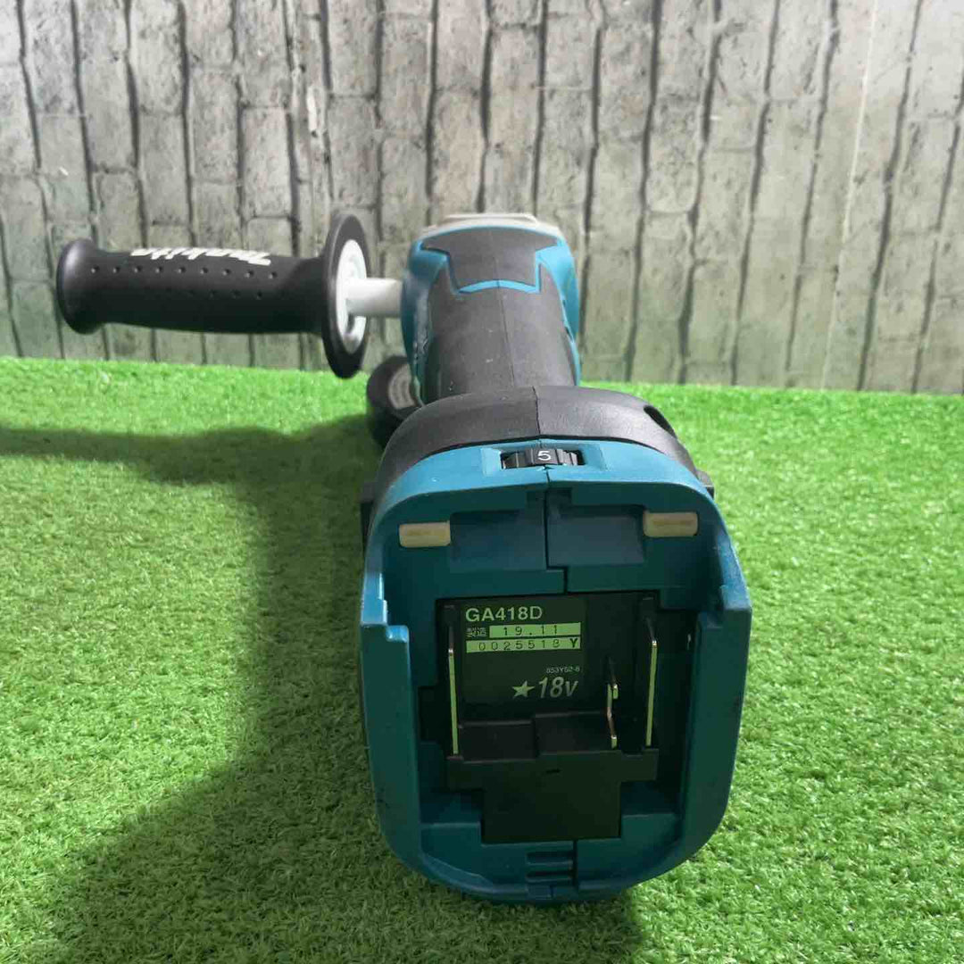 ★マキタ(makita) 100mmコードレスディスクグラインダ GA418DZ 動作確認済【川口店】