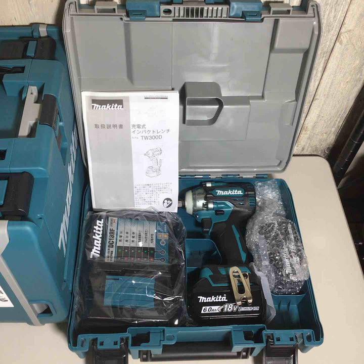 【未使用品】 マキタ makita コードレス インパクトレンチ TW300DRGX 3台 バッテリー&充電器付 フルセット 純正 充電式 18V 【戸田店】