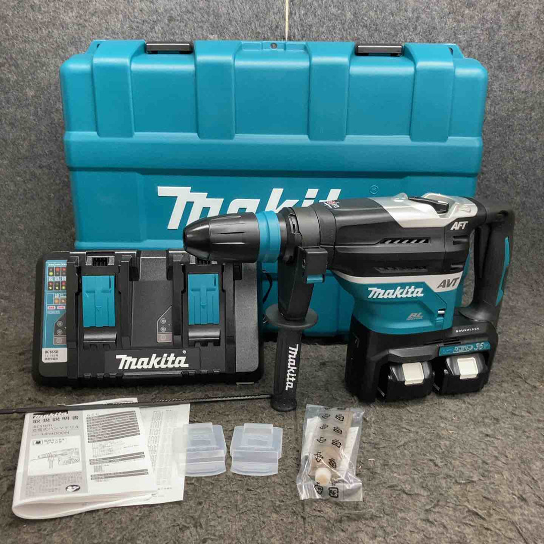 マキタ makita 充電式ハンマドリル HR400DPG2N 36V(バッテリー18Vを2個装着) フルセット 純正バッテリー2個 2個口急速充電器 【鴻巣店】