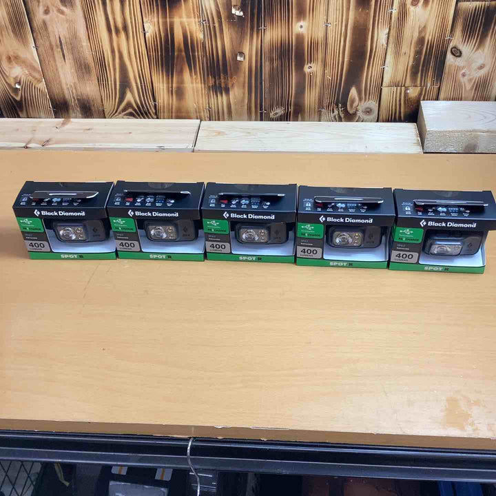 Black Diamond スポット400-R グラファイト 防水機能付き 5個セット 86 グラム軽量型【越谷店】