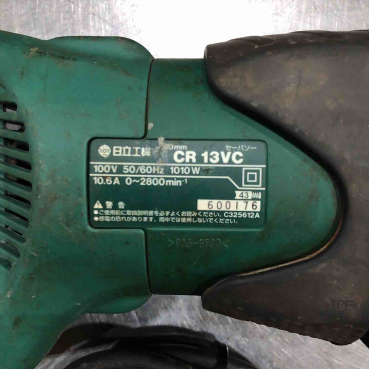 【中古品】★ハイコーキ HIKOKI ※旧:日立工機  電子セーバーソー CR13VC 100V ケース有【柏店】