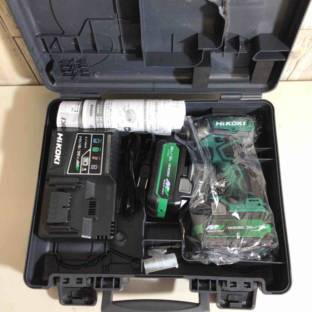 ◇ハイコーキ(HiKOKI) コードレスインパクトドライバー WH18DD(2XCZ) バッテリー＆充電器付き【戸田店】