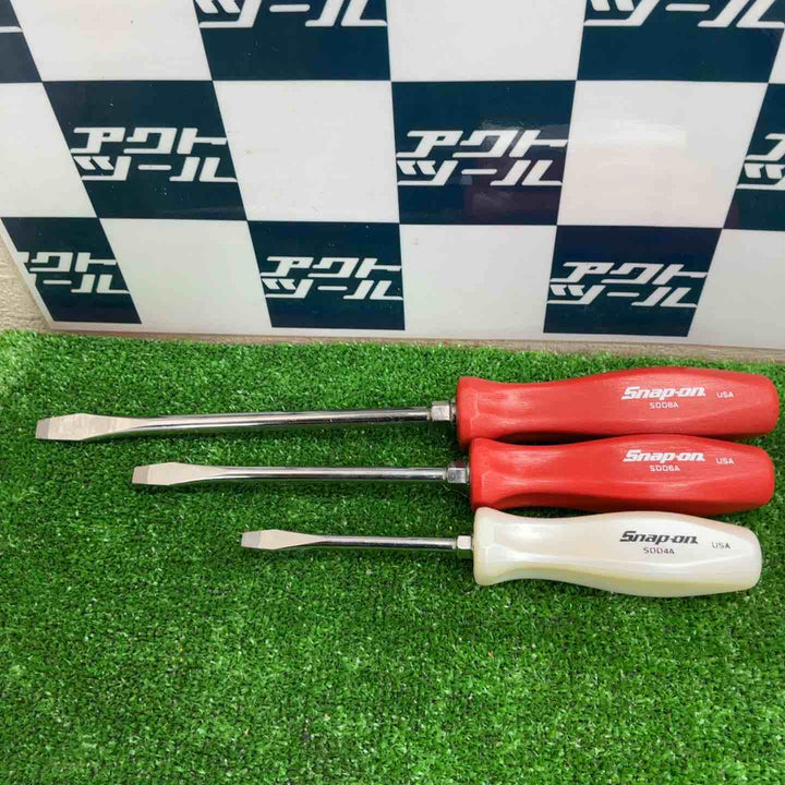 ▲スナップオン(Snap-on) SDD4A SDD6A SDD8A マイナスドライバー3本セット【草加店】