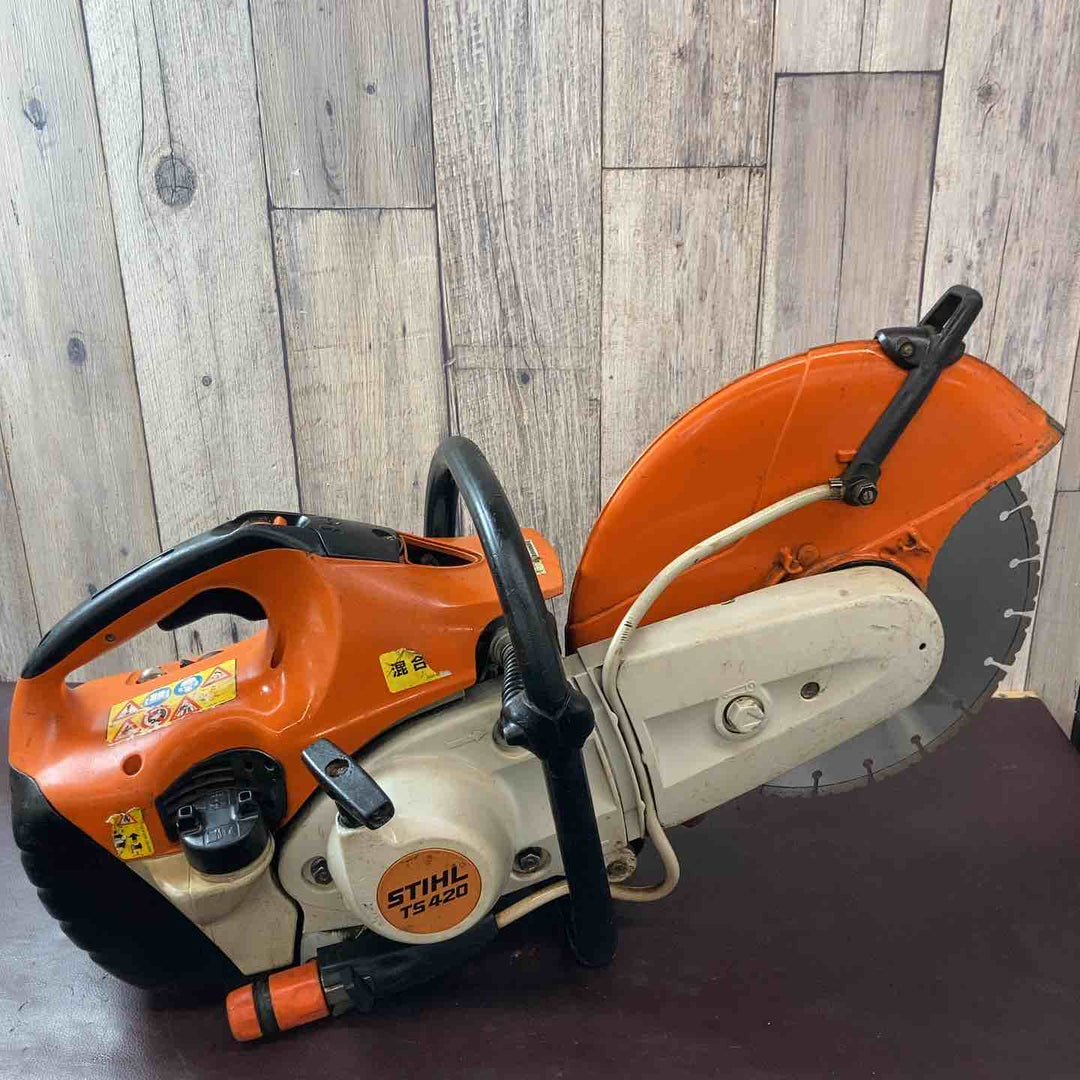 【中古品】スチール(STIHL) エンジンカッター TS420/700 プライマリーポンプ・ブレード新品交換済 コンクリートカッター【東大和店】