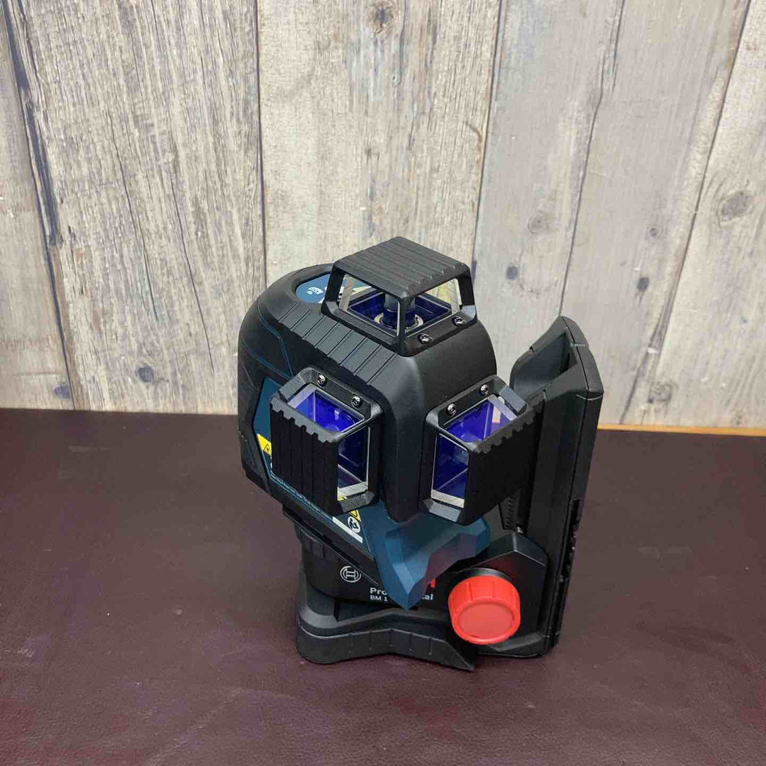 【中古美品】 ボッシュ(BOSCH) 360° レッドレーザー墨出し器 GLL3-80NKIT型 受光器・三脚BT150付き 未使用長期保管品 【東大和店】