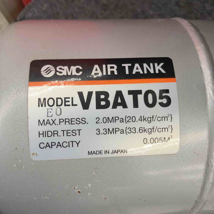 ◇SMC 常圧エアタンク VBAT05A1-V  増圧弁VBA1111-02GN付【鴻巣店】
