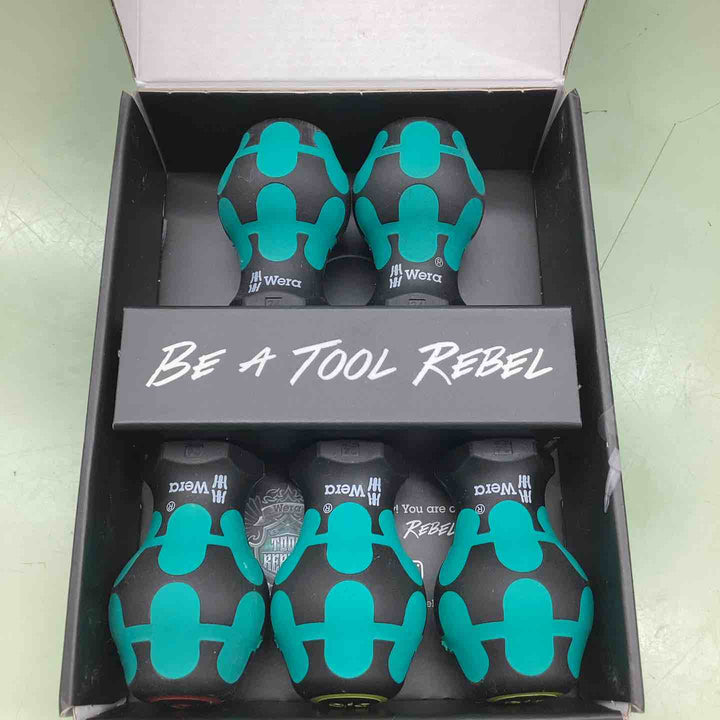 ヴェラ(wera)スタビードライバー 5本組セット プラス3本 マイナス2本 コンパクト 小型 短い 狭い場所 ネジ 【越谷店】