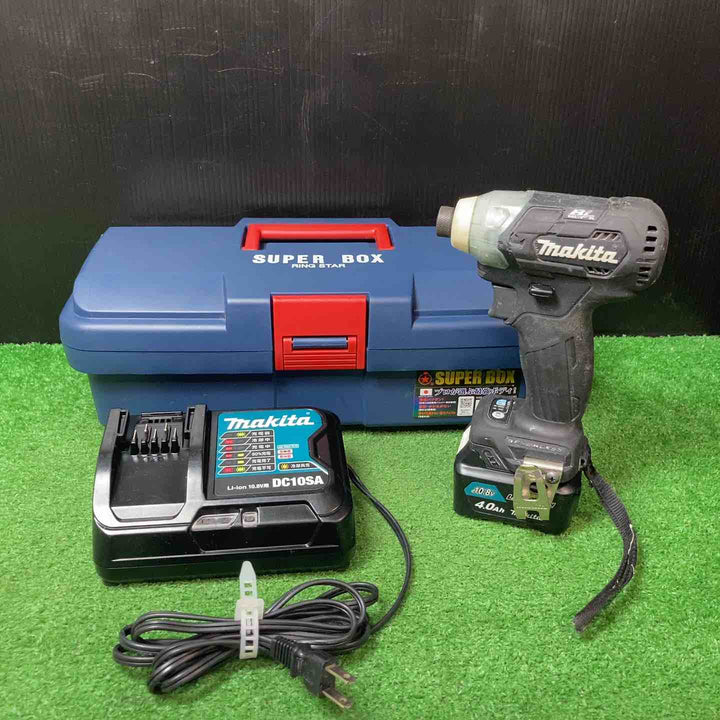 【現状品】◇マキタ(makita) コードレスインパクトドライバー TD111DZB 充電器、バッテリー×1(10.8V/4.0Ah) 付き【岩槻店】