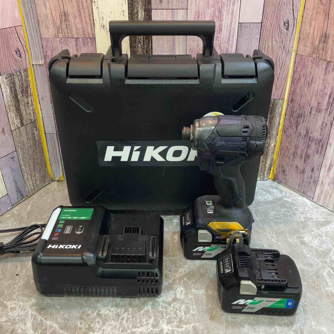 ★ハイコーキ(HIKOKI ※旧:日立工機) コードレスインパクトドライバ WH36DC(2XPS)(D) Bluetooth対応電池【八潮店】